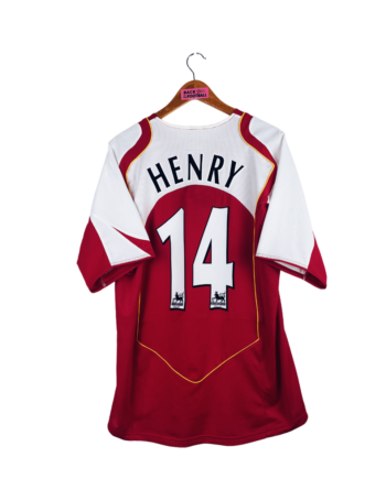 maillot vintage domicile Arsenal 2004/2005 floqué Henry #14