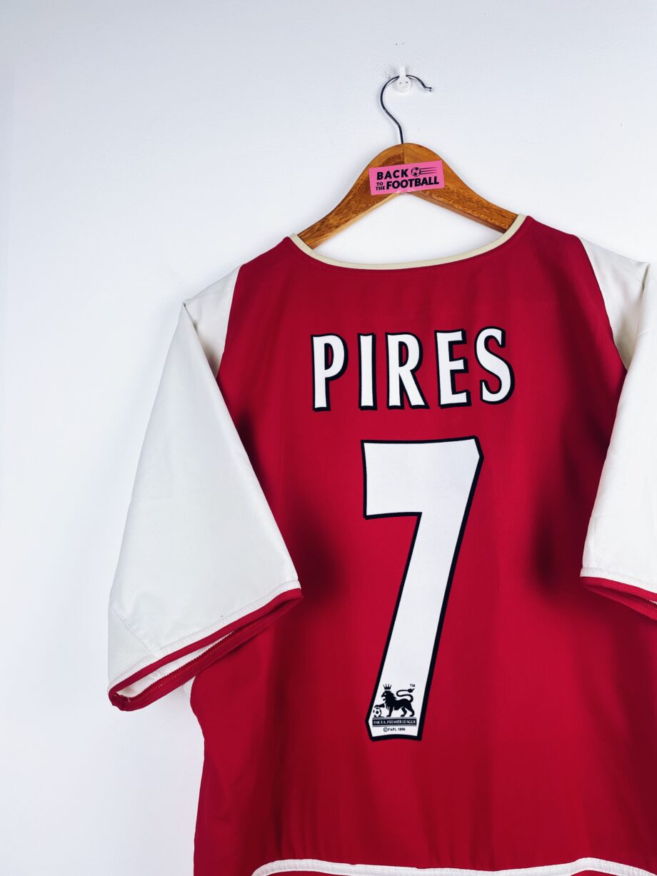 maillot vintage domicile Arsenal 2002/2004 floqué Pires