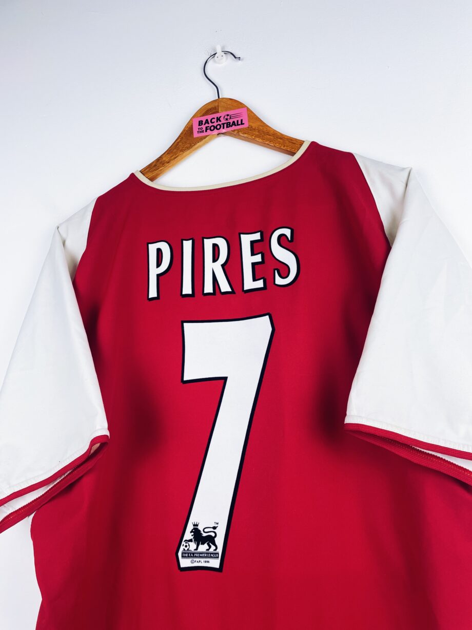 maillot vintage domicile Arsenal 2002/2004 floqué Pires