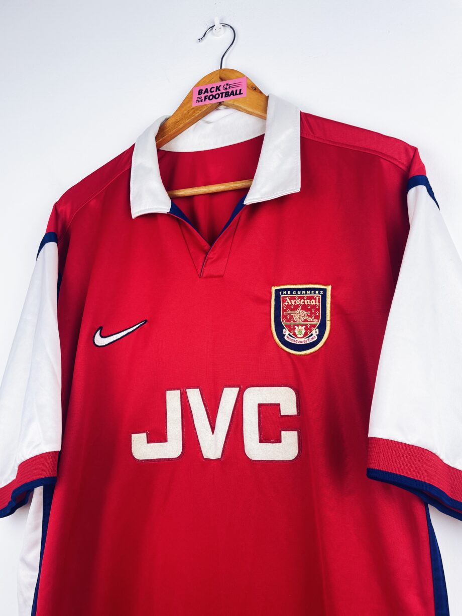 maillot vintage domicile d'Arsenal 1998/1999