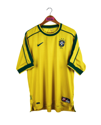 maillot vintage domicile Brésil 1998