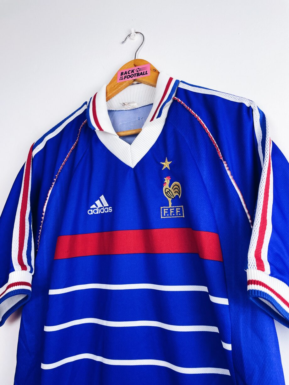 maillot vintage équipe de France 1998 pour la Coupe du Monde avec étoile