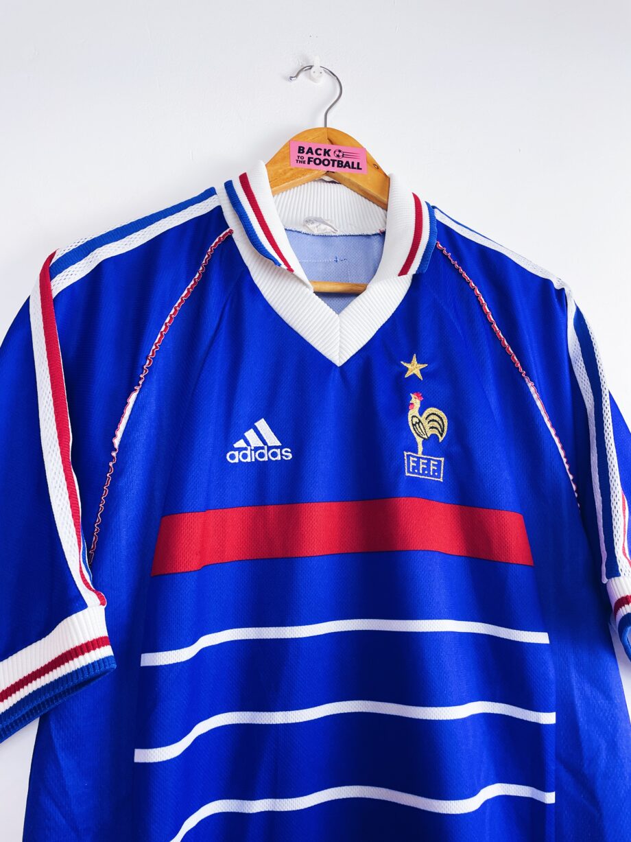 maillot vintage équipe de France 1998 pour la Coupe du Monde avec étoile