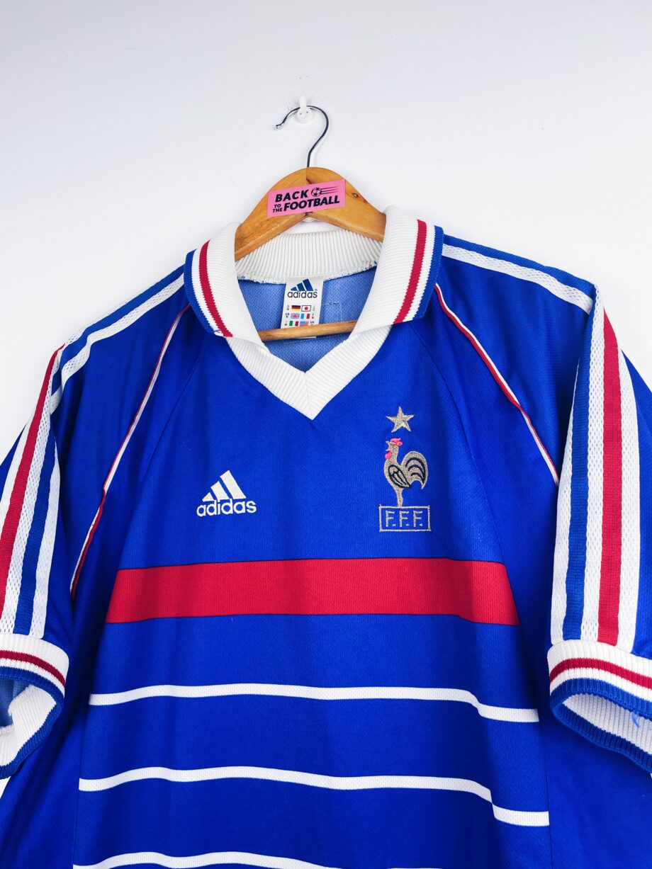 maillot vintage domicile équipe de France 1998