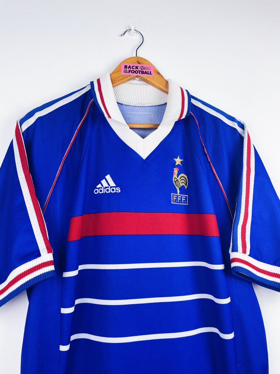 maillot vintage domicile France 1998 floqué Zidane #10