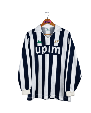 maillot vintage domicile Juventus 1990/1991 manches longues