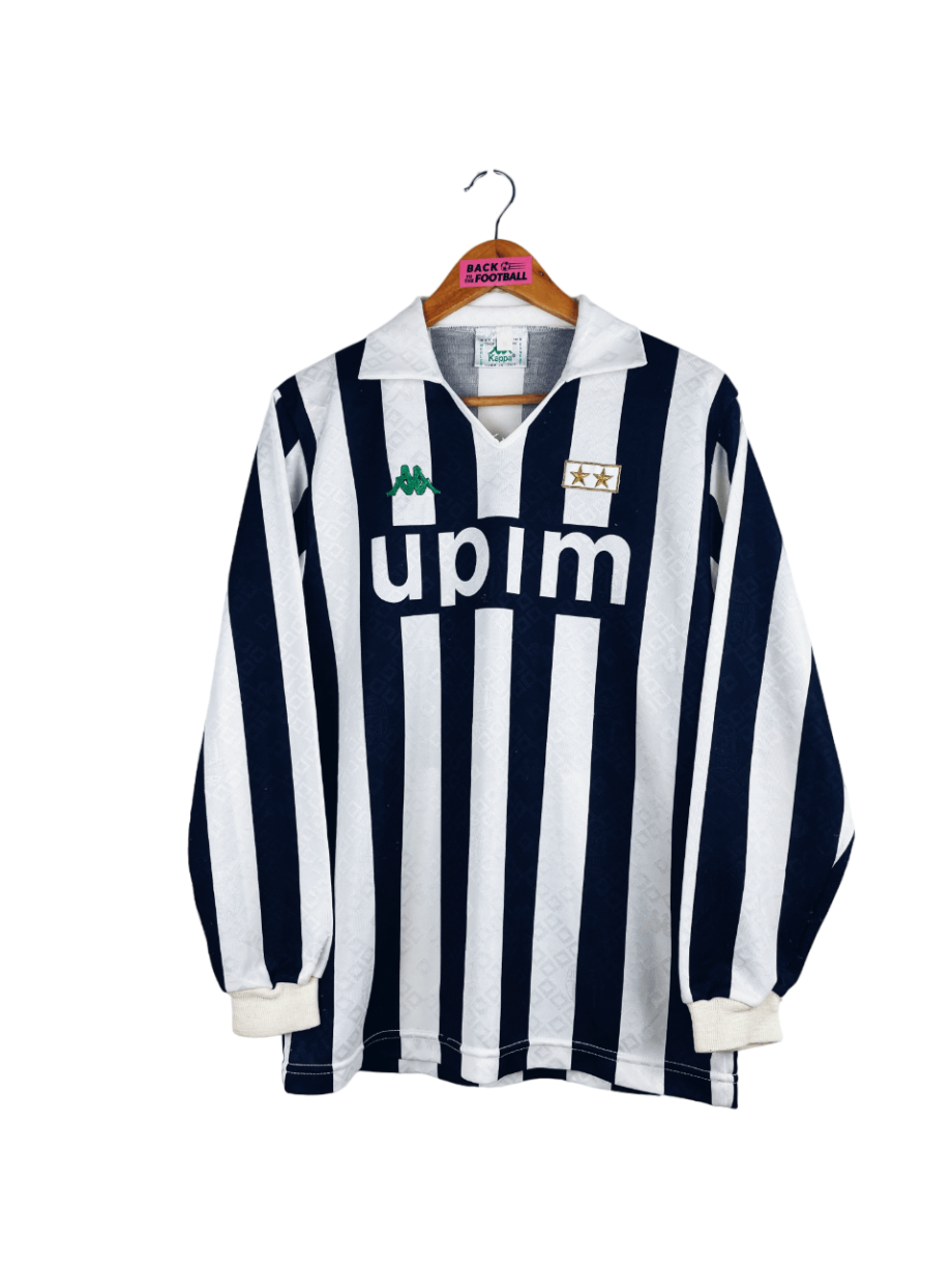 maillot vintage domicile Juventus 1990/1991 manches longues