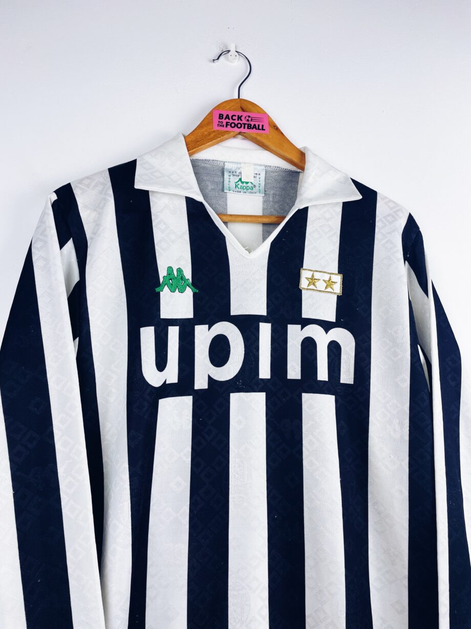 maillot vintage domicile Juventus 1990/1991 manches longues