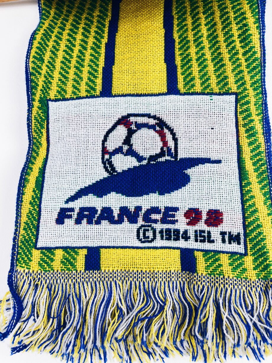 écharpe vintage Brésil 1998 pour la Coupe du Monde BNWT
