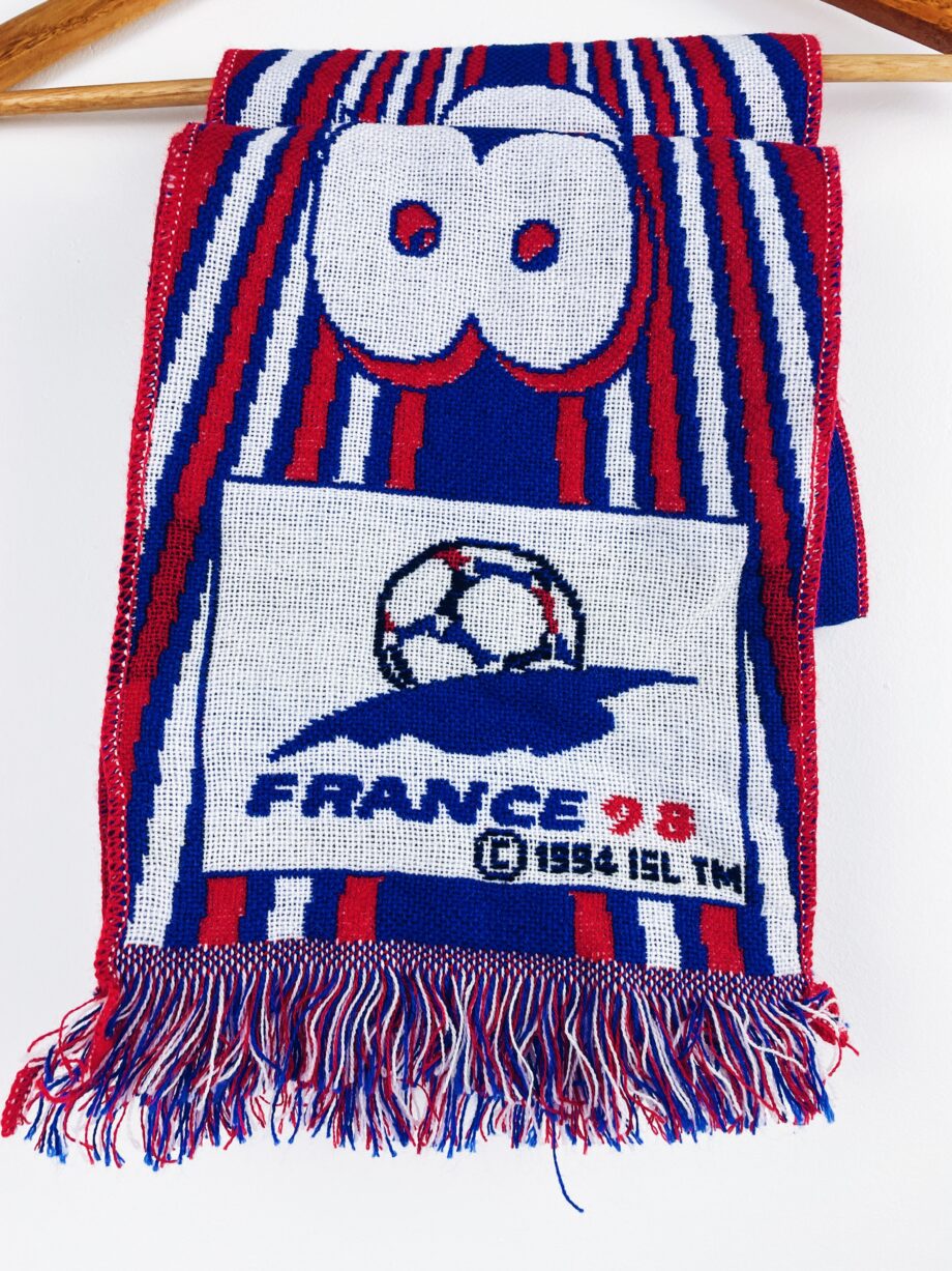 écharpe vintage équipe de France Coupe du Monde 1998