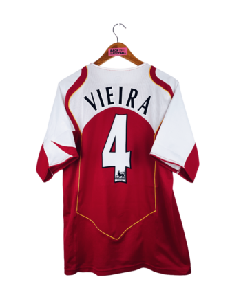 maillot vintage domicile Arsenal 2004/2005 floqué Vieira #4