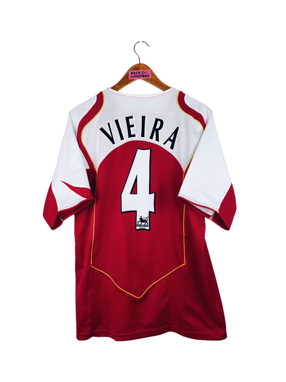 maillot vintage domicile Arsenal 2004/2005 floqué Vieira #4