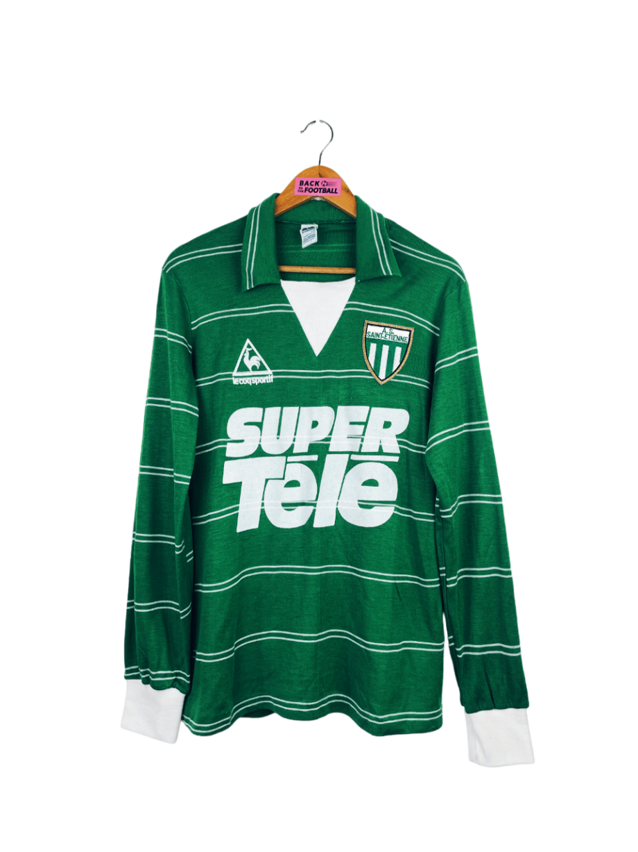 maillot vintage domicile AS Saint-Etienne 1980/1981 manches longues