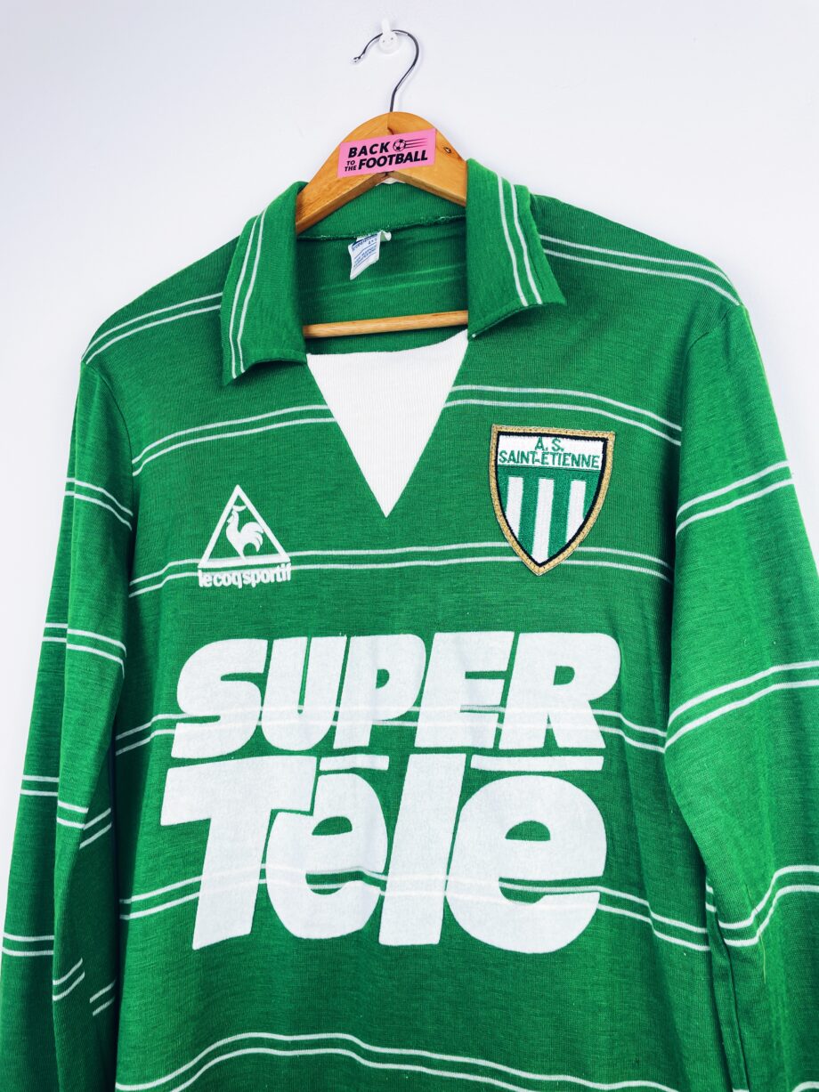 maillot vintage domicile AS Saint-Etienne 1980/1981 manches longues