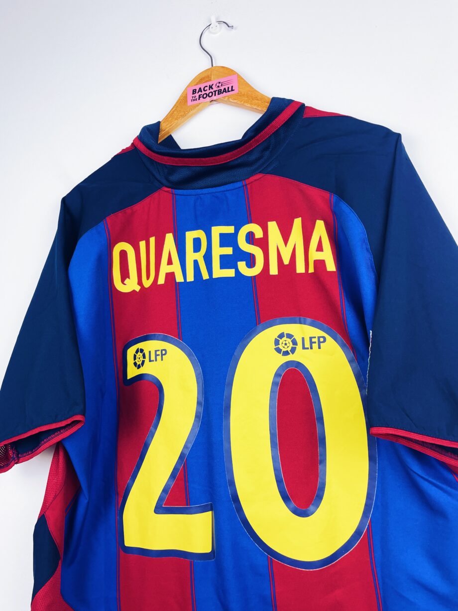 maillot vintage domicile Barcelone 2003/2004 floqué Quaresma