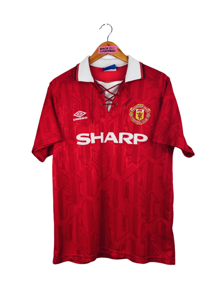 Maillot Vintage Cantona Manchester United – Années 90 – Taille XL – Occasion