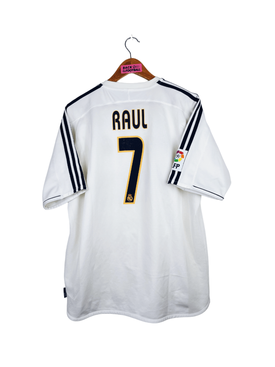 maillot vintage domicile Real Madrid 2003/2004 floqué Raul #7