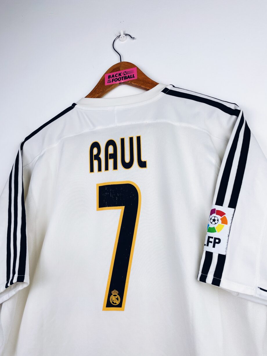 maillot vintage domicile Real Madrid 2003/2004 floqué Raul #7