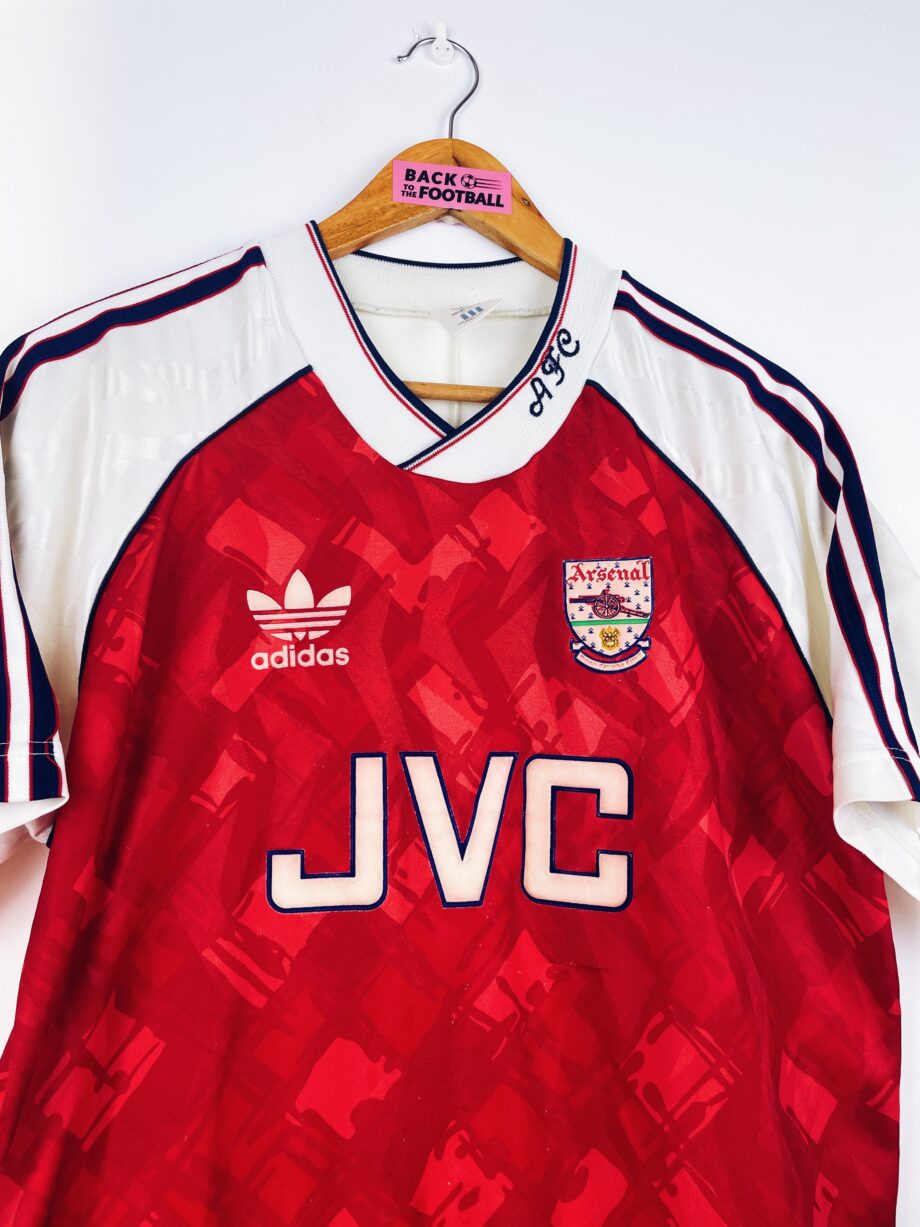 maillot vintage domicile Arsenal 1990/1992