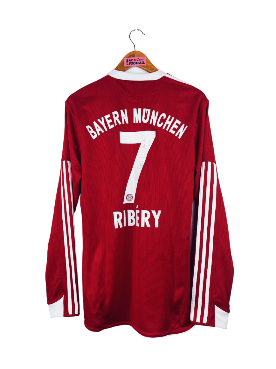 maillot vintage domicile Bayern Munich 2009/2010 manches longues floqué Ribéry