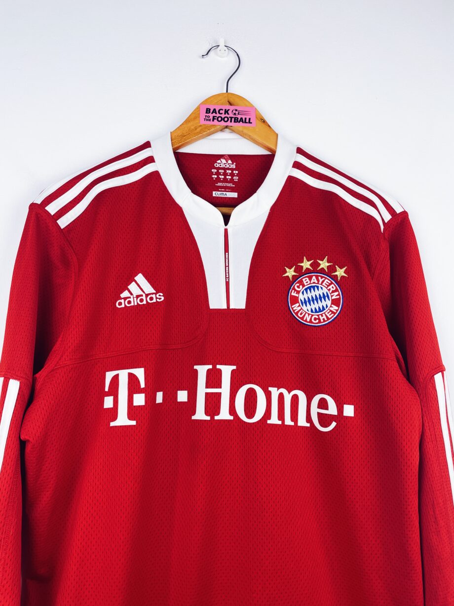 maillot vintage domicile Bayern Munich 2009/2010 manches longues floqué Ribéry