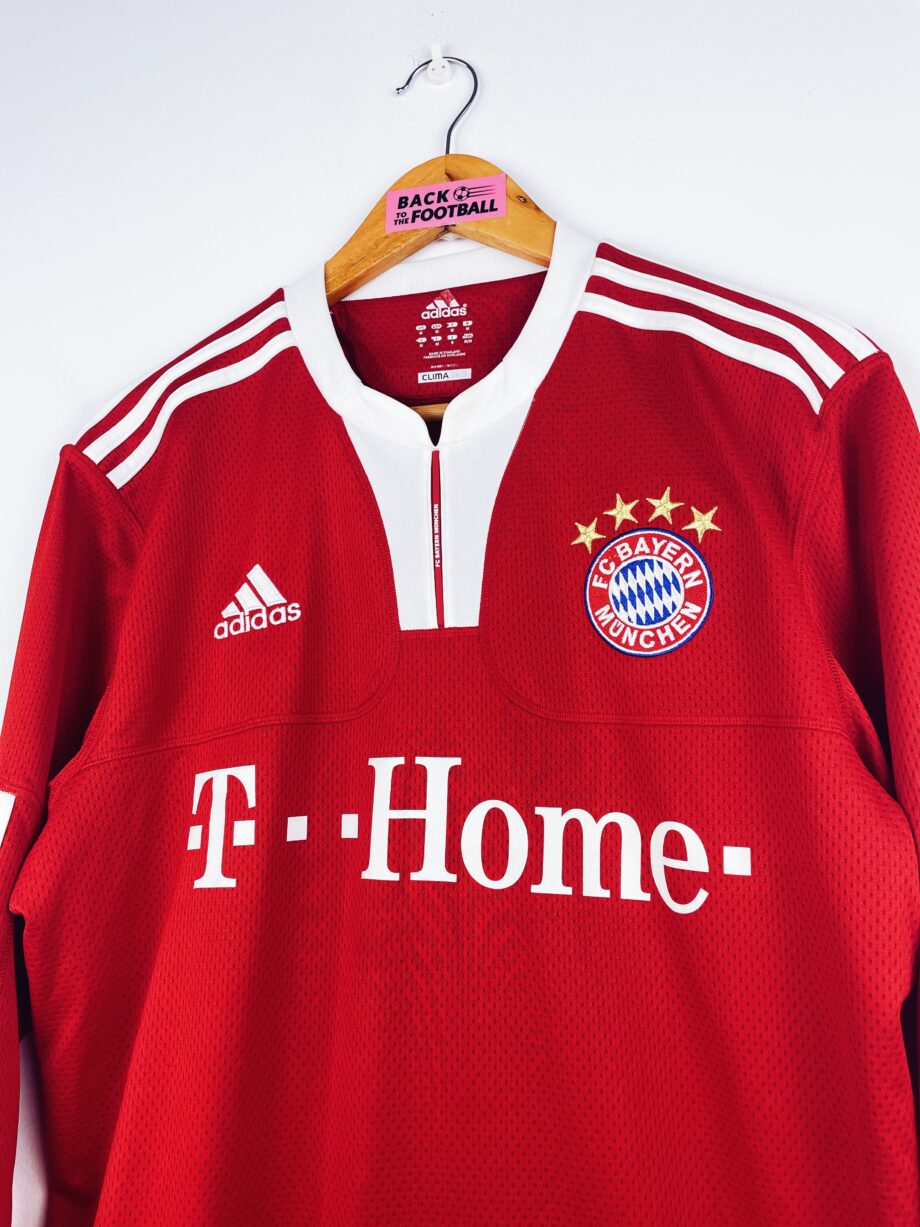 maillot vintage domicile Bayern Munich 2009/2010 manches longues floqué Ribéry