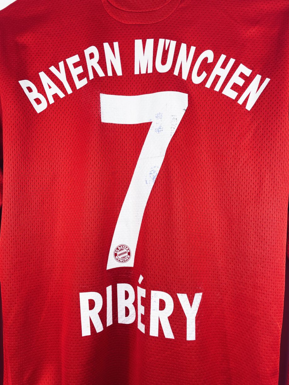 maillot vintage domicile Bayern Munich 2009/2010 manches longues floqué Ribéry