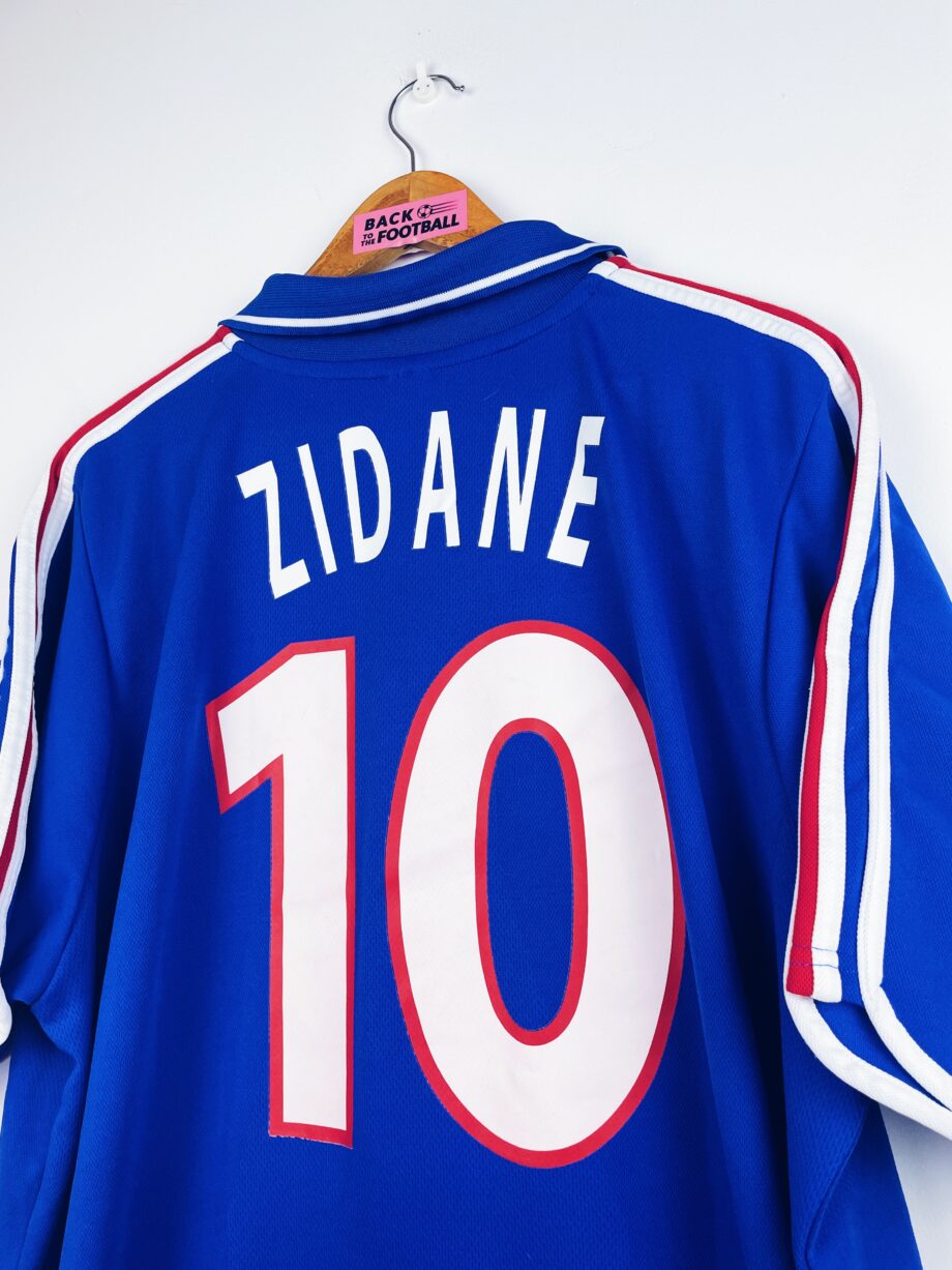 maillot vintage domicile France 2000 floqué Zidane