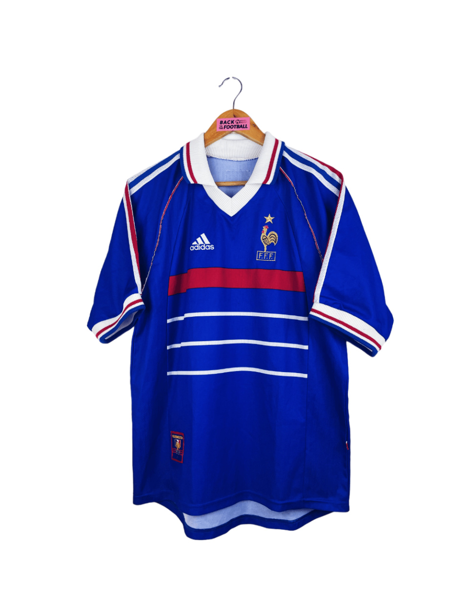 maillot vintage domicile France 1998 floqué Zidane