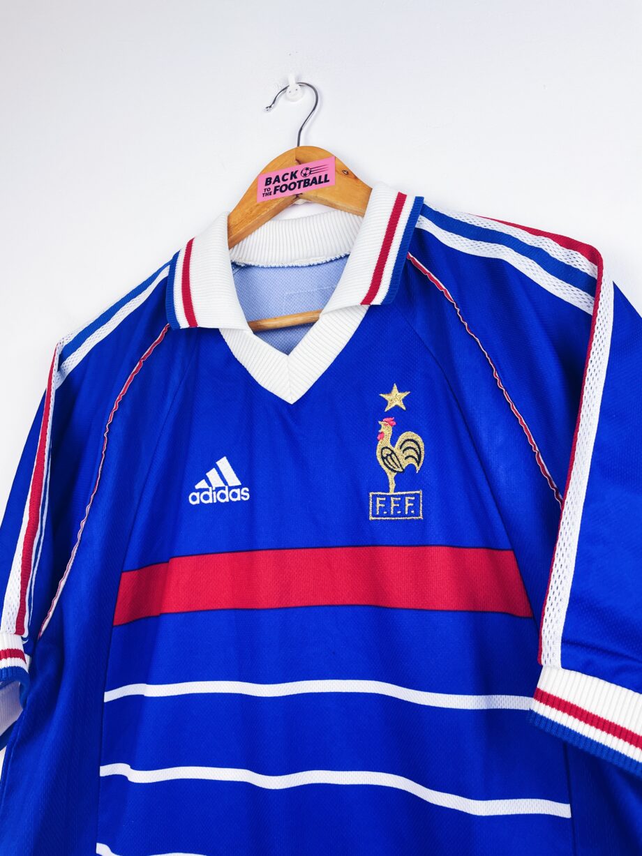 maillot vintage domicile France 1998 floqué Zidane