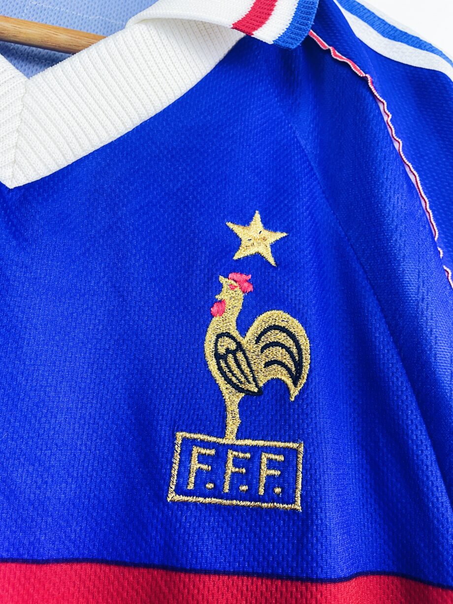 maillot vintage domicile France 1998 floqué Zidane