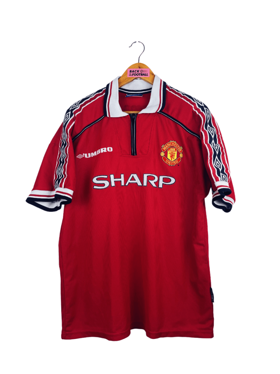 maillot vintage domicile Manchester United 1998/2000 floqué Beckham #7