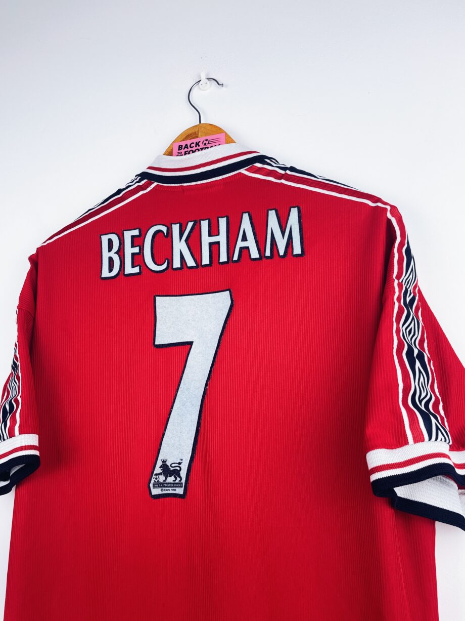 maillot vintage domicile Manchester United 1998/2000 floqué Beckham #7