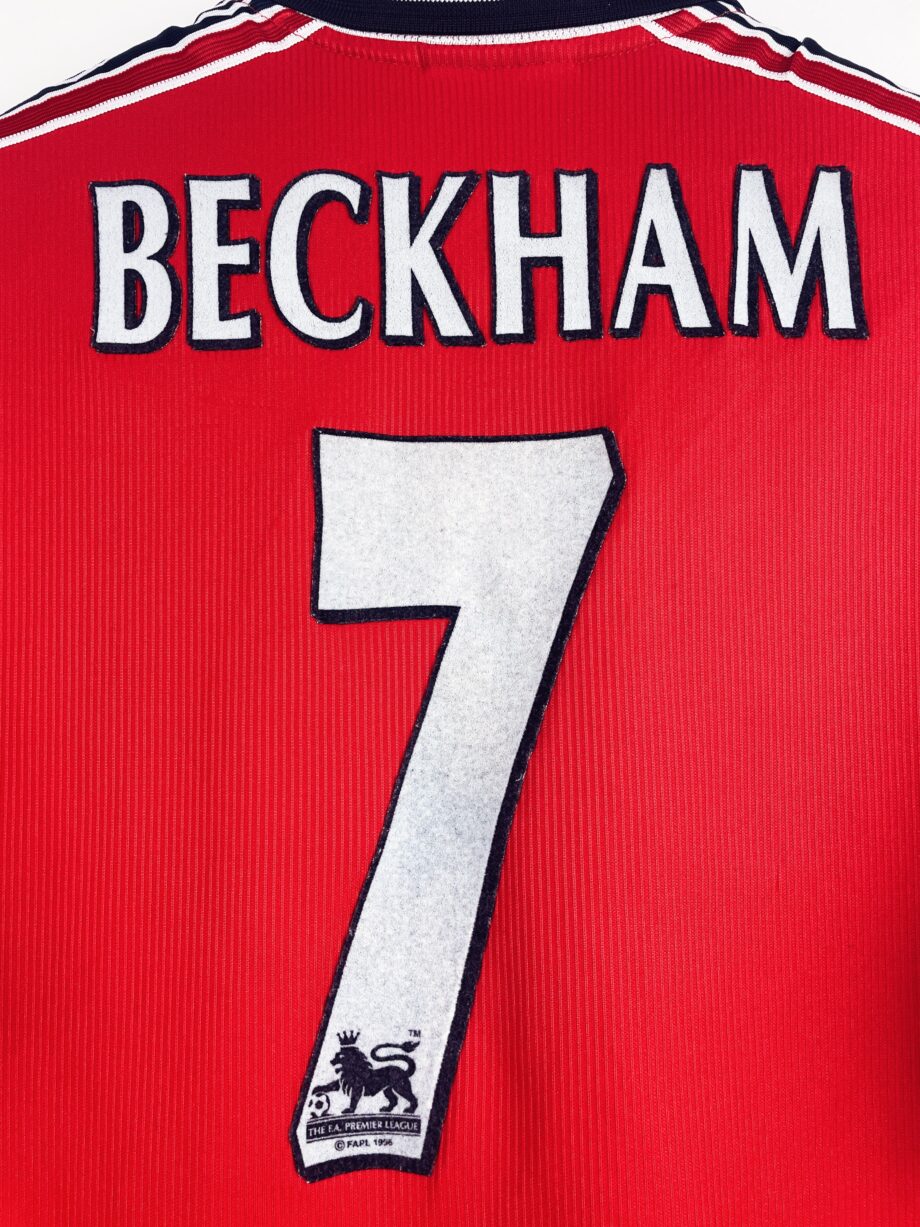 maillot vintage domicile Manchester United 1998/2000 floqué Beckham #7