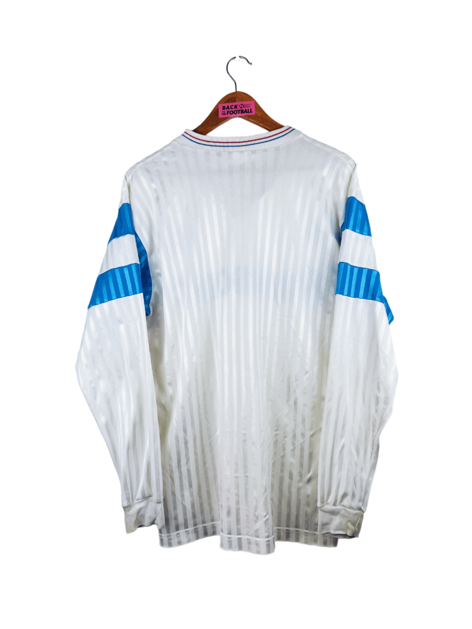 maillot vintage domicile de l'OM 1989/1991 manches longues