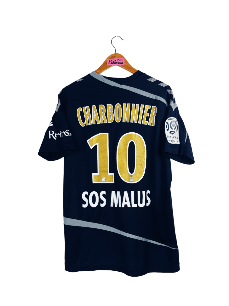 maillot vintage extérieur Stade de Reims porté ou préparé pour Charbonnier #10