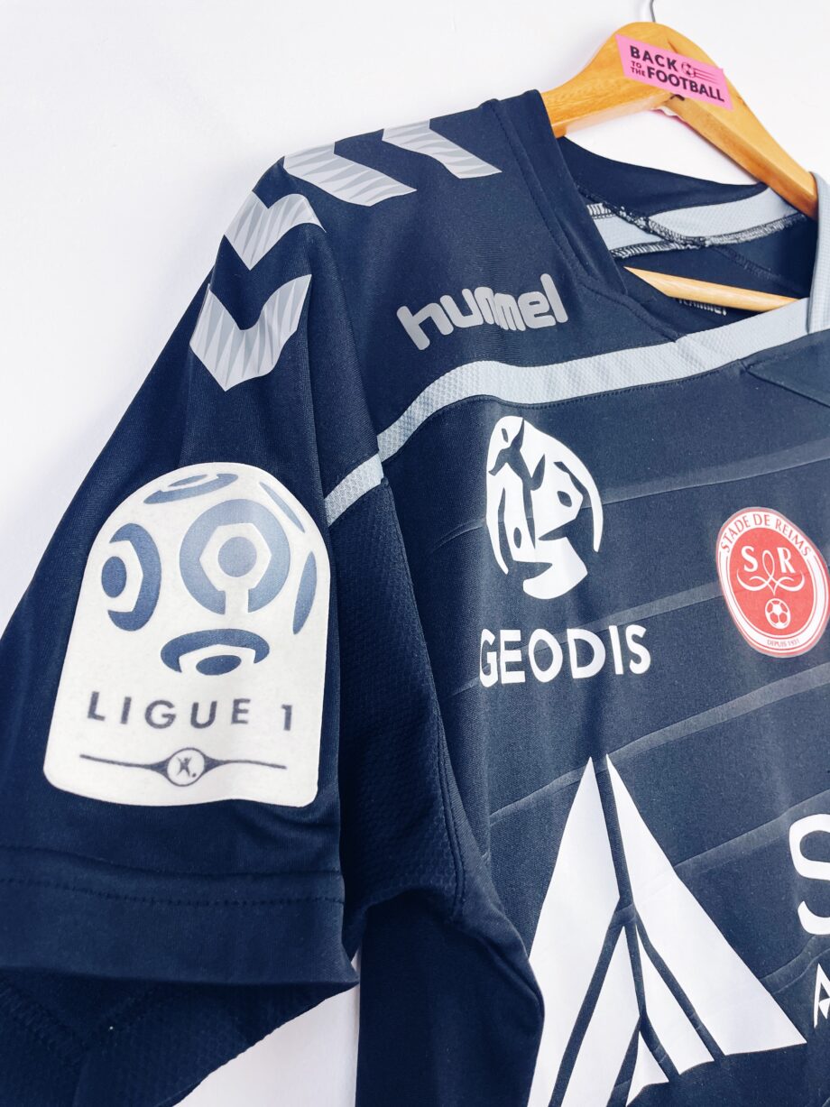 maillot vintage extérieur Stade de Reims porté ou préparé pour Charbonnier #10