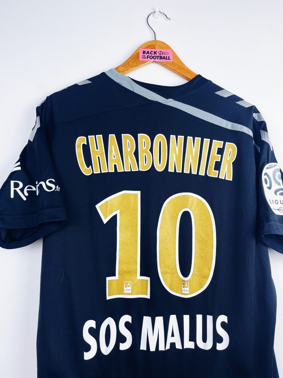 maillot vintage extérieur Stade de Reims porté ou préparé pour Charbonnier #10