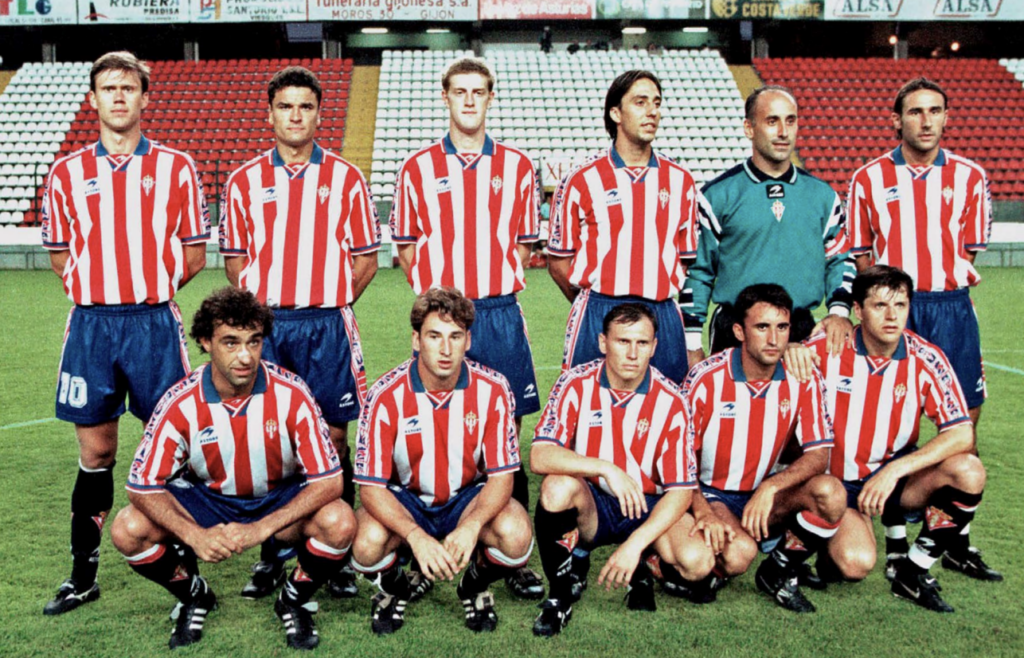 maillot vintage domicile Sporting Gijón 1997/1998