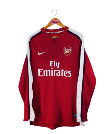 maillot vintage domicile Arsenal 2008/2010 manches longues