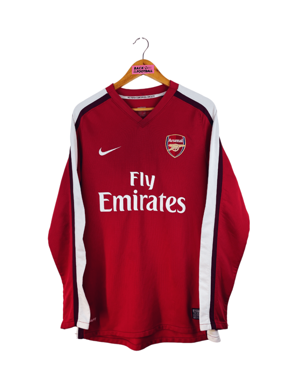 maillot vintage domicile Arsenal 2008/2010 manches longues