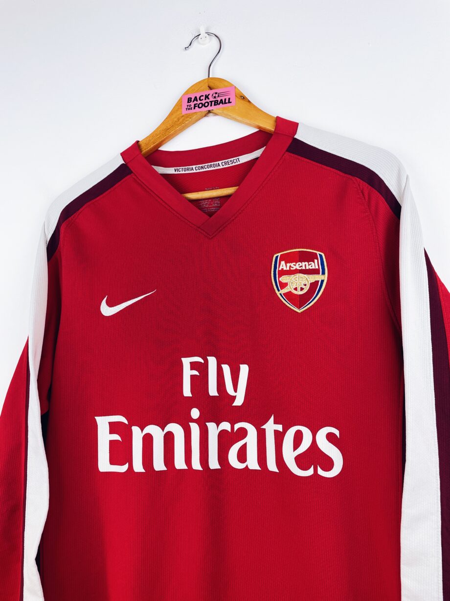 maillot vintage domicile Arsenal 2008/2010 manches longues