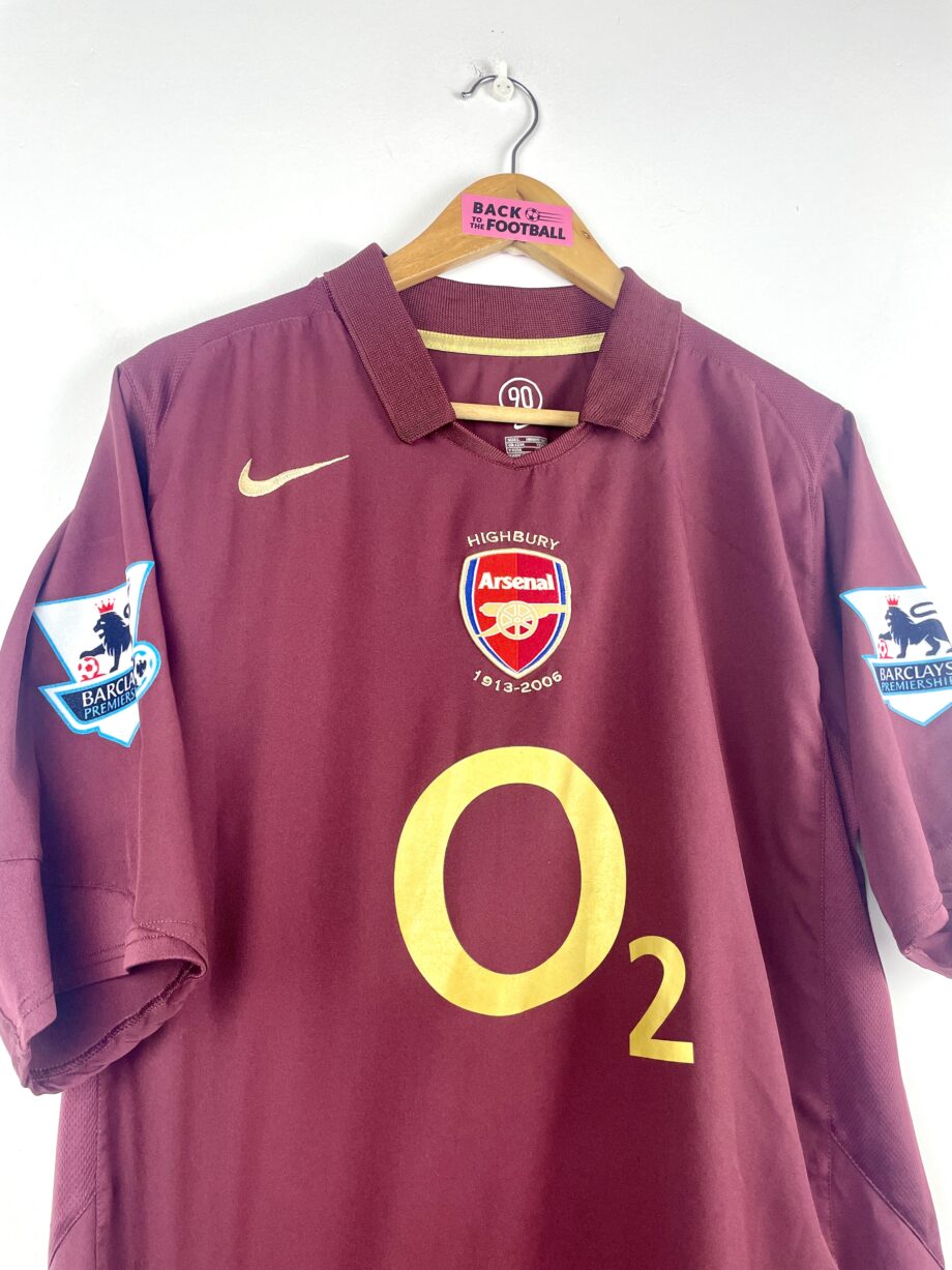 maillot vintage domicile Arsenal 2005/2006 floqué Henry #14