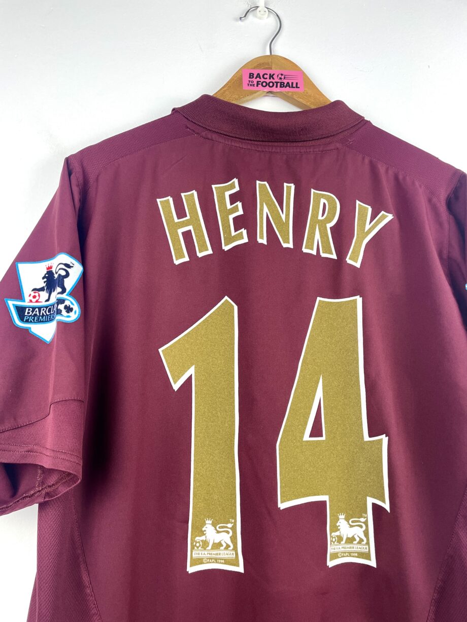 maillot vintage domicile Arsenal 2005/2006 floqué Henry #14