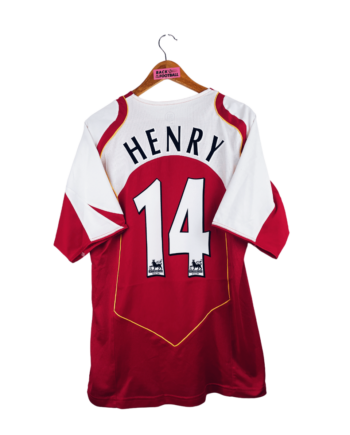 maillot vintage domicile Arsenal 2004/2005 floqué Henry #14