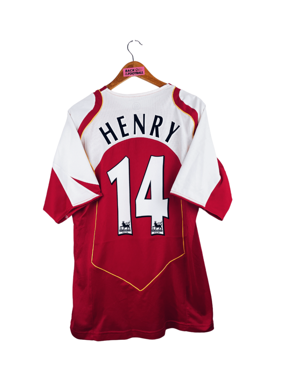 maillot vintage domicile Arsenal 2004/2005 floqué Henry #14