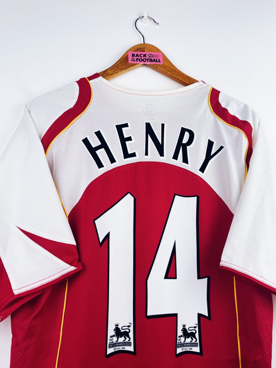 maillot vintage domicile Arsenal 2004/2005 floqué Henry #14