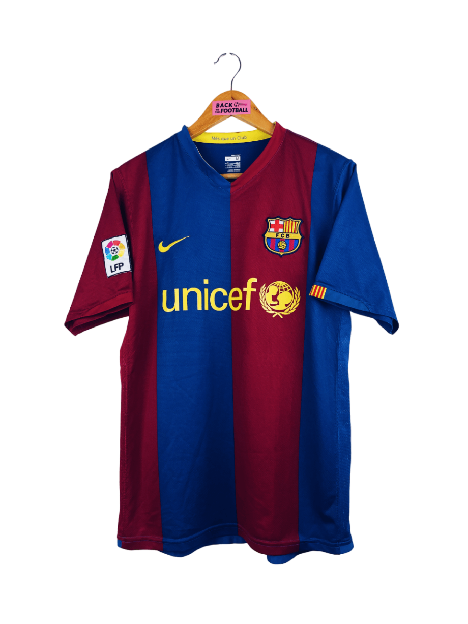 maillot vintage domicile de Barcelone 2006/2007 floqué Messi #19