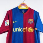 Maillot Extérieur FC Barcelone 2007-2008 - N°19 Messi - Taille L - Nike - Occasion