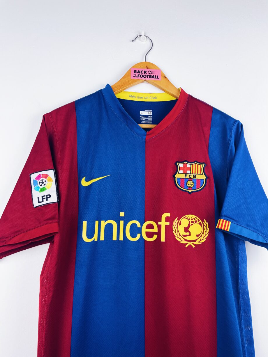 maillot vintage domicile de Barcelone 2006/2007 floqué Messi #19